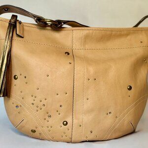Coach Soho Studded Leather Tassel Hobo Bag